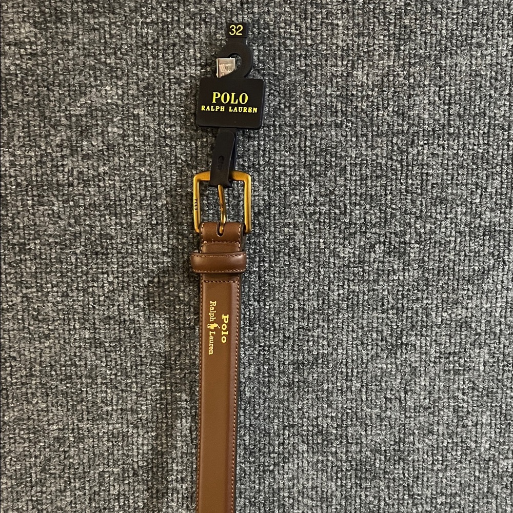 Polo by Ralph Lauren Brown Leather Belt